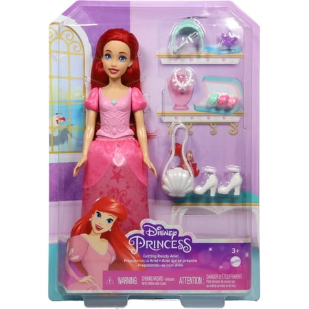 Disney Princess Ariel Doll with Shiny Clothing and Accessories, Inspired by Disney Movie