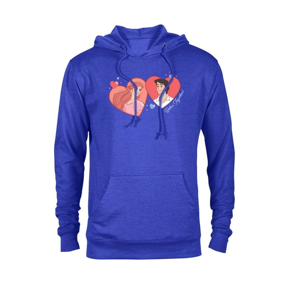 Disney Princess Ariel & Eric Valentine’s Day Better Together - Pullover Hoodie for Adults - Customized-Royal