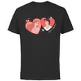 thumbnail image 1 of Disney Princess Ariel & Eric Valentine’s Day Better Together - Short Sleeve Cotton T-Shirt for Adults - Customized-Black, 1 of 5