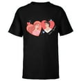 thumbnail image 1 of Disney Princess Ariel & Eric Valentine’s Day Better Together - Short Sleeve T-Shirt for Kids - Customized-Black, 1 of 5
