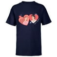 thumbnail image 1 of Disney Princess Ariel & Eric Valentine’s Day Better Together - Short Sleeve T-Shirt for Kids - Customized-Navy, 1 of 5