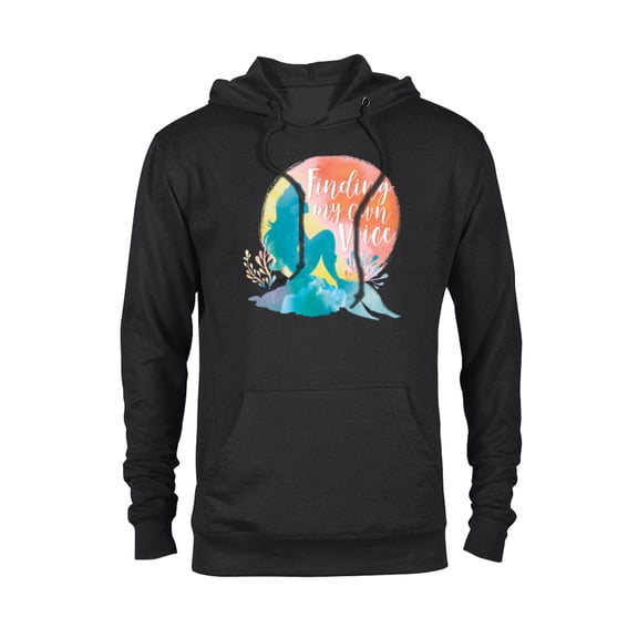 Disney Princess Ariel Finding Your Own Voice - Pullover Hoodie for Adults - Customized-Black
