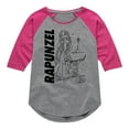 thumbnail image 1 of Disney Princess - Ariel & Flounder Surprised - Toddler & Youth Girls Raglan Graphic T-Shirt, 1 of 5