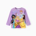 thumbnail image 1 of Disney Princess Ariel Girls Cotton Long Sleeve T-Shirt Toddler Shirts Kids Mermaid Tee Sizes 2-9Y, 1 of 8