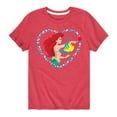 thumbnail image 1 of Disney Princess - Ariel - Heart - Valentine's Day - Youth Short Sleeve Graphic T-Shirt, 1 of 4