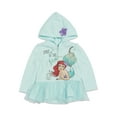 thumbnail image 1 of Disney Princess Ariel Infant Baby Girls Fleece Zip Up Hoodie Infant to Big Kid, 1 of 5