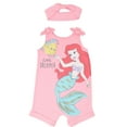 thumbnail image 1 of Disney Princess Ariel Infant Baby Girls Romper and Headband Newborn to Toddler, 1 of 5