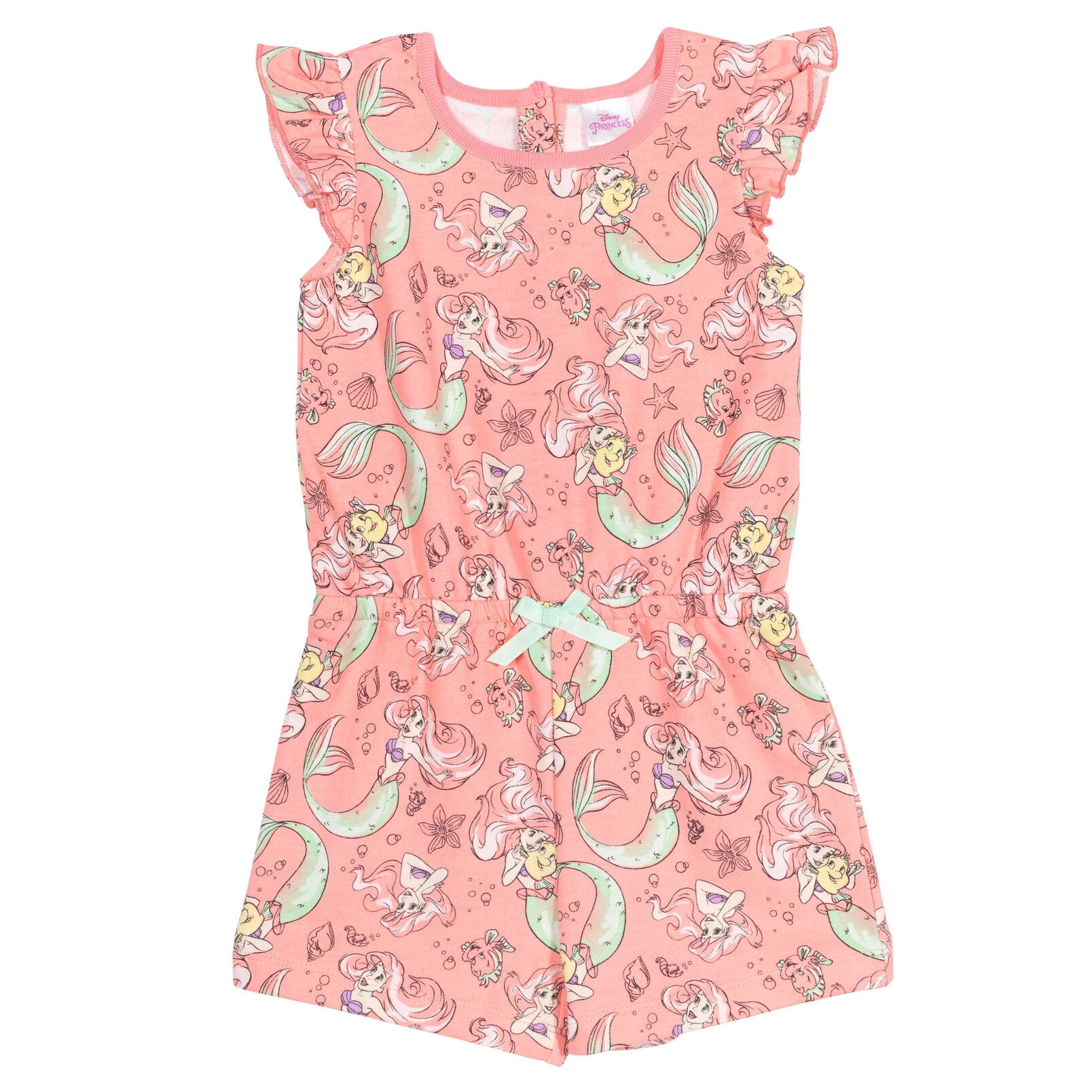 Disney Princess Ariel Infant Baby Girls Sleeveless Romper Infant to Big Kid