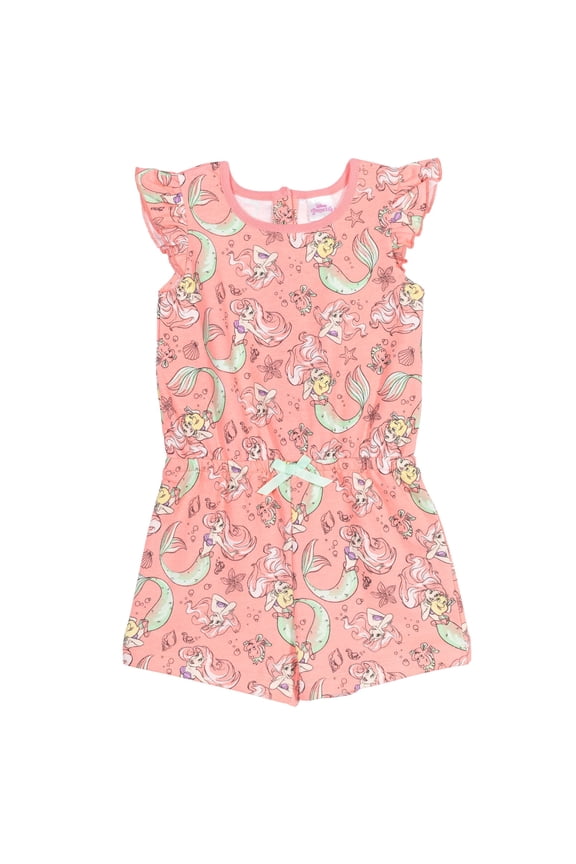 Princess Ariel Infant Baby Girls Sleeveless Romper Infant to Big Kid