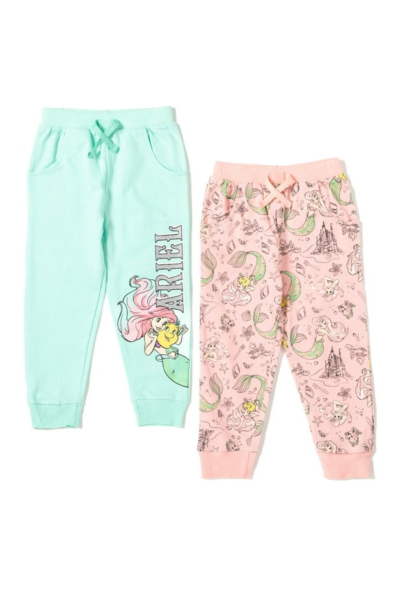 Princess Ariel 2 Pack Pants Toddler to Big Kid