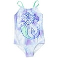 thumbnail image 1 of Disney Princess Ariel Little Girls One Piece Bathing Suit Toddler to Big Kid, 1 of 5
