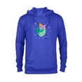 thumbnail image 1 of Disney Princess Ariel Mermaid Holiday Christmas Ornament - Pullover Hoodie for Adults - Customized-Royal, 1 of 5