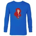 thumbnail image 1 of Disney Princess Ariel Modern Art Deco Style - Long Sleeve T-Shirt for Men - Customized-Navy, 1 of 5