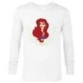 thumbnail image 1 of Disney Princess Ariel Modern Art Deco Style - Long Sleeve T-Shirt for Men - Customized-White, 1 of 5