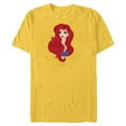 thumbnail image 1 of Disney Princess Ariel Modern Art Deco Style - Short Sleeve Blended T-Shirt for Adults - Customized-Yellow, 1 of 5