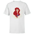 thumbnail image 1 of Disney Princess Ariel Modern Art Deco Style - Short Sleeve T-Shirt for Kids - Customized-White, 1 of 5