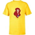 thumbnail image 1 of Disney Princess Ariel Modern Art Deco Style - Short Sleeve T-Shirt for Kids - Customized-Yellow, 1 of 5
