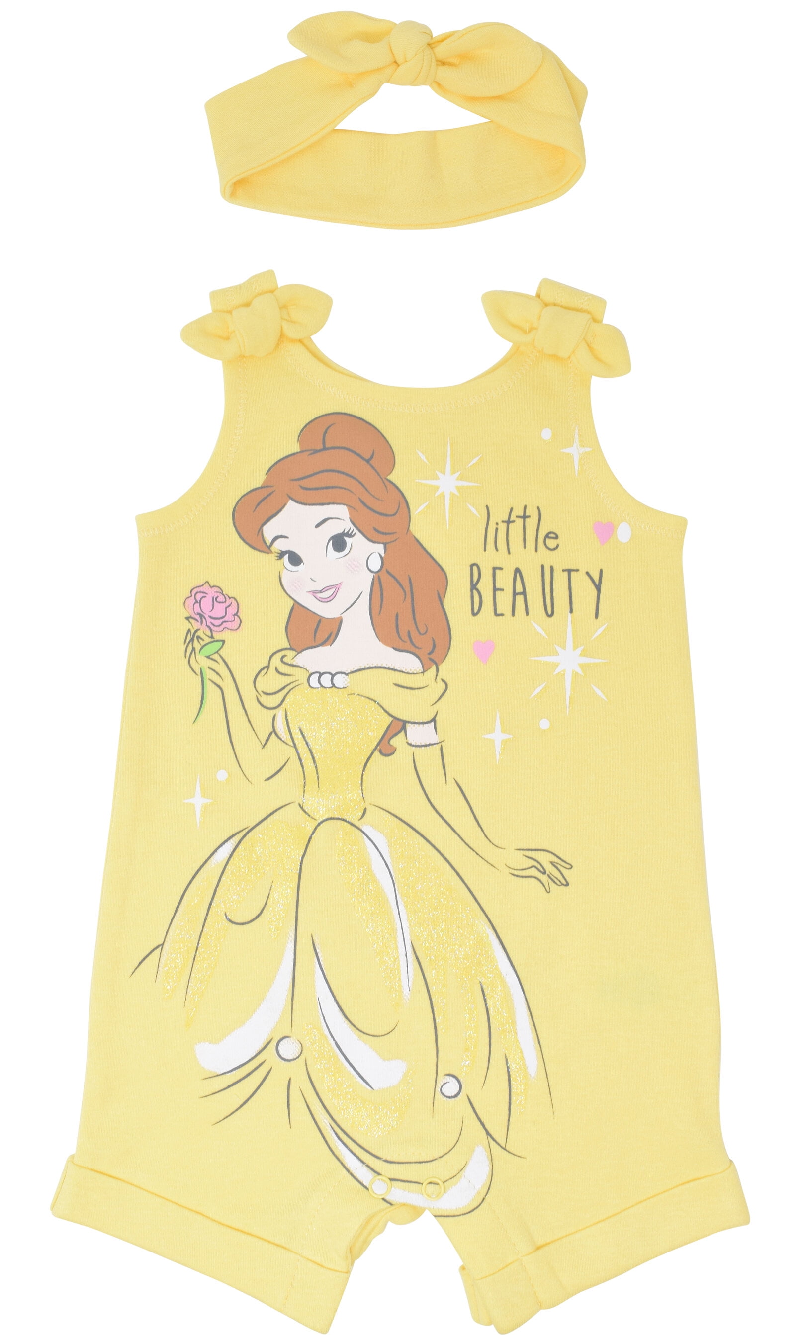 Disney Princess Ariel Newborn Baby Girls Romper and Headband 3-6 Months
