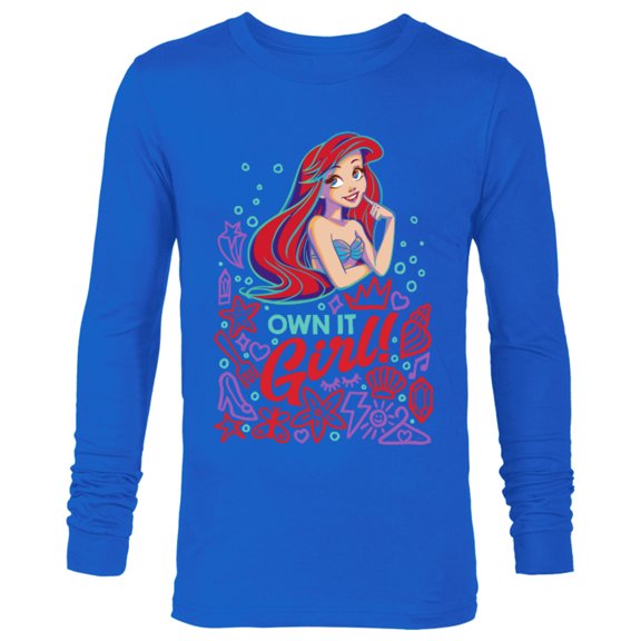 Disney Princess Ariel Own It Girl - Long Sleeve T-Shirt for Men - Customized-Royal