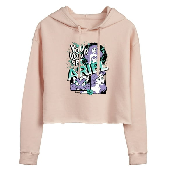 - Ariel Pop - Juniors Cropped Pullover Hoodie