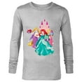 thumbnail image 1 of Disney Princess Ariel, Rapunzel, and Aurora Gifts - Long Sleeve T-Shirt for Men - Customized-Athletic Heather, 1 of 5