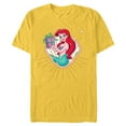 thumbnail image 1 of Disney Princess Ariel Seashell Gift Holiday Standard - Short Sleeve Blended T-Shirt for Adults – Customized-Yellow, 1 of 5