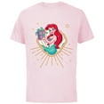 thumbnail image 1 of Disney Princess Ariel Seashell Gift Holiday Standard - Short Sleeve Cotton T-Shirt for Adults - Customized-Soft Pink, 1 of 5