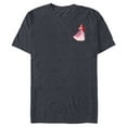 thumbnail image 1 of Disney Princess Ariel Small Print - Short Sleeve Blended T-Shirt for Adults - Customized-Navy Heather, 1 of 5