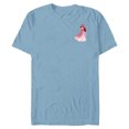 thumbnail image 1 of Disney Princess Ariel Small Print - Short Sleeve Blended T-Shirt for Adults - Customized-Ocean Blue, 1 of 5