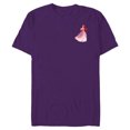 thumbnail image 1 of Disney Princess Ariel Small Print - Short Sleeve Blended T-Shirt for Adults - Customized-Purple, 1 of 5
