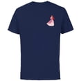 thumbnail image 1 of Disney Princess Ariel Small Print - Short Sleeve Cotton T-Shirt for Adults - Customized-Navy, 1 of 5