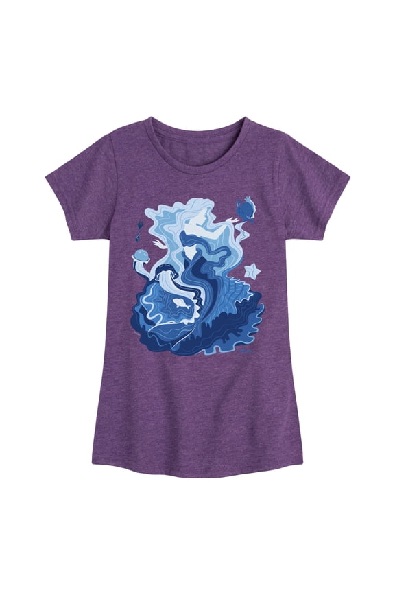 Princess - Ariel Sweet Natured - Toddler & Youth Girls Short Sleeve Graphic T-Shirt