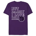 thumbnail image 1 of Disney Princess Ariel Tears But Daddy I Love Him - Short Sleeve Blended T-Shirt for Adults - Customized-Purple, 1 of 5