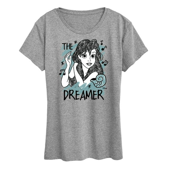 Disney Princess - Ariel The Dreamer - Women's Short Sleeve Graphic T-Shirt