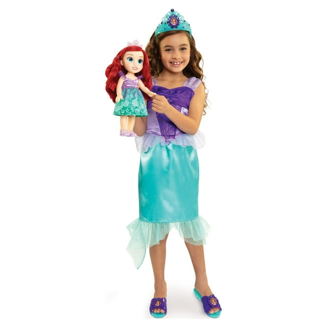 Disney Princess Ariel Toddler Doll with Child Size Dress and Accessories