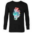 thumbnail image 1 of Disney Princess Ariel and Flounder Under the Sea - Long Sleeve T-Shirt for Men - Customized-Black, 1 of 5