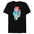 thumbnail image 1 of Disney Princess Ariel and Flounder Under the Sea - Short Sleeve Blended T-Shirt for Adults - Customized-Black, 1 of 5