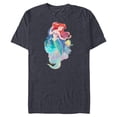 thumbnail image 1 of Disney Princess Ariel and Flounder Under the Sea - Short Sleeve Blended T-Shirt for Adults - Customized-Navy Heather, 1 of 5