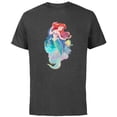 thumbnail image 1 of Disney Princess Ariel and Flounder Under the Sea - Short Sleeve Cotton T-Shirt for Adults - Customized-Charcoal, 1 of 5