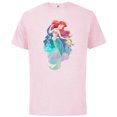 thumbnail image 1 of Disney Princess Ariel and Flounder Under the Sea - Short Sleeve Cotton T-Shirt for Adults - Customized-Soft Pink, 1 of 5