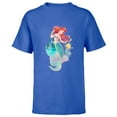 thumbnail image 1 of Disney Princess Ariel and Flounder Under the Sea - Short Sleeve T-Shirt for Kids - Customized-Royal, 1 of 5
