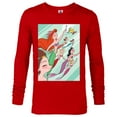 thumbnail image 1 of Disney Princess Ariel and her Sisters - Long Sleeve T-Shirt for Men - Customized-New Red, 1 of 5