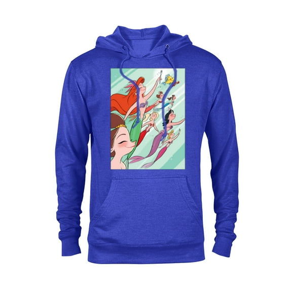 Disney Princess Ariel and her Sisters - Pullover Hoodie for Adults - Customized-Royal Heather