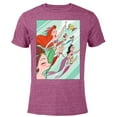 thumbnail image 1 of Disney Princess Ariel and her Sisters - Short Sleeve Blended T-Shirt for Adults - Customized-Purple, 1 of 5