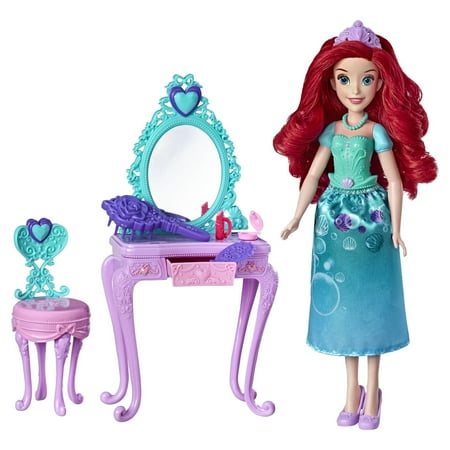 Disney Princess Ariel's Royal Vanity Doll Playset, for Kids Ages 3 and Up