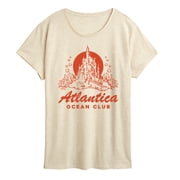 Disney Princess - Atlantica Ocean Club Womens Short Sleeve Graphic T-Shirt