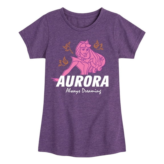 Disney Princess - Aurora Always Dreaming - Toddler And Youth Girls Short Sleeve Graphic T-Shirt