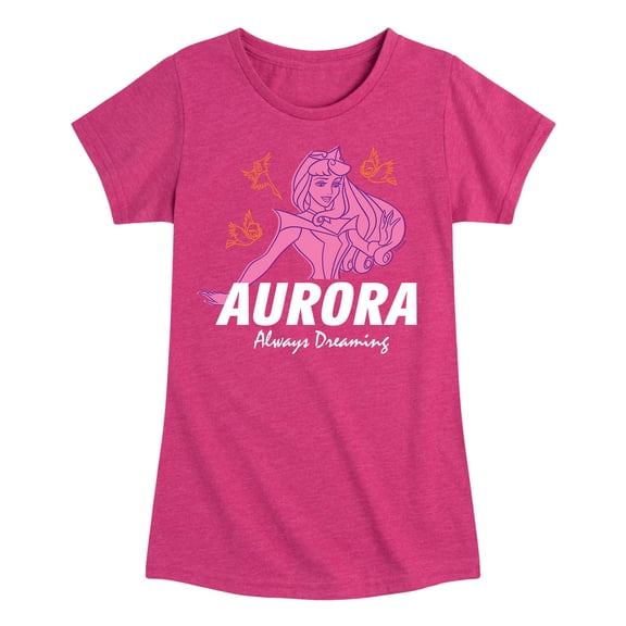 Disney Princess - Aurora Always Dreaming - Toddler And Youth Girls Short Sleeve Graphic T-Shirt