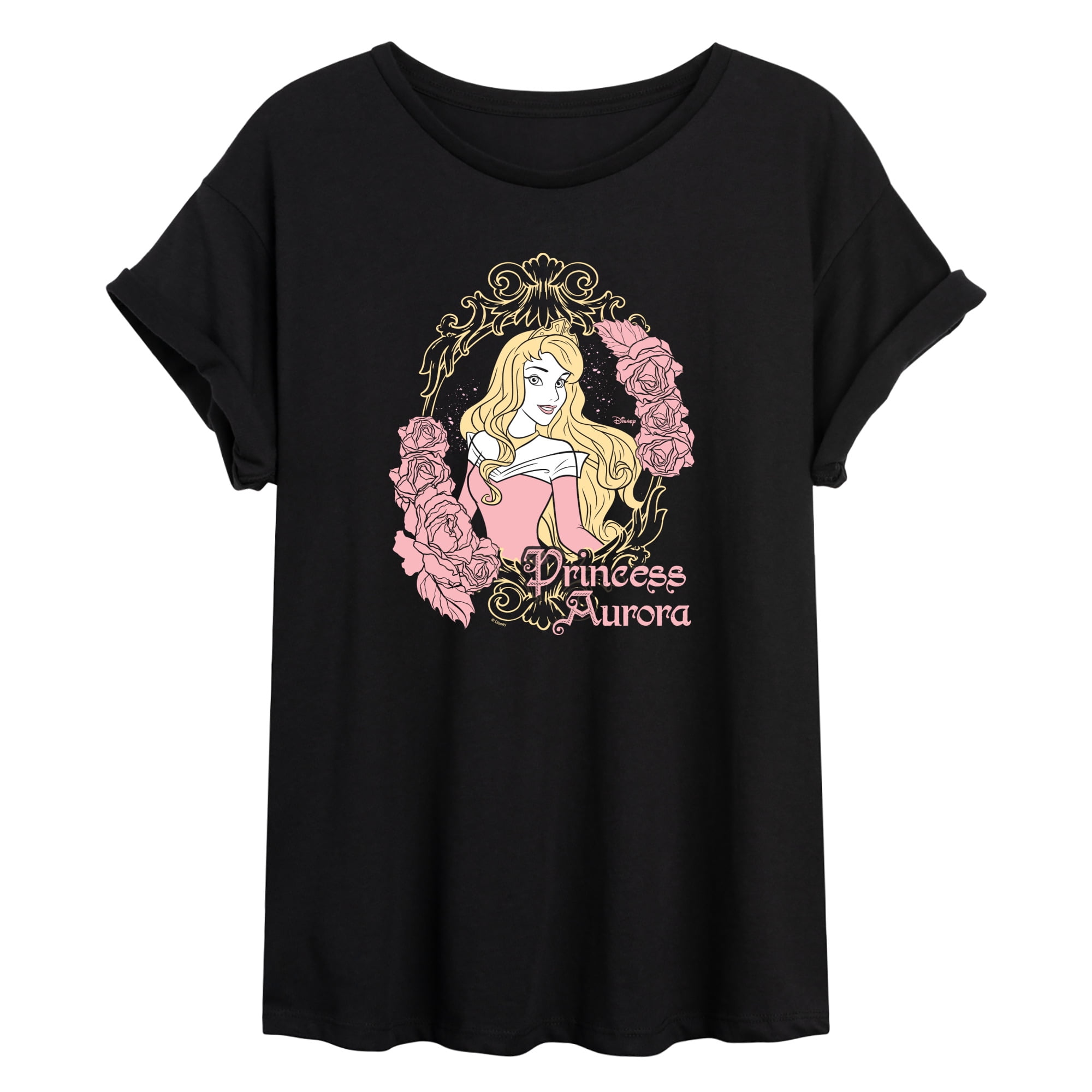Disney Princess - Aurora Baroque Frame Women's Relaxed Fit T-Shirt ...
