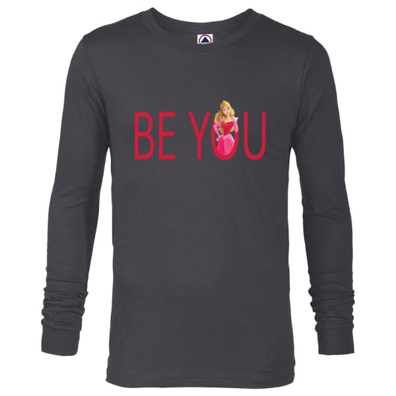 Disney Princess Aurora Be You - Long Sleeve T-Shirt for Men - Customized-Charcoal Heather